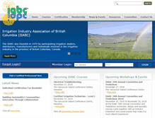 Tablet Screenshot of irrigationbc.com